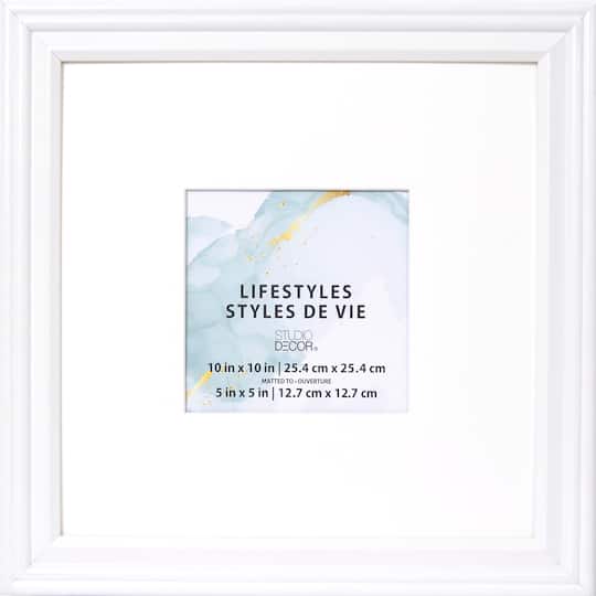 12 Pack: White 5&#x22; x 5&#x22; Square Frame With Mat, Lifestyles&#x2122; By Studio D&#xE9;cor&#xAE;